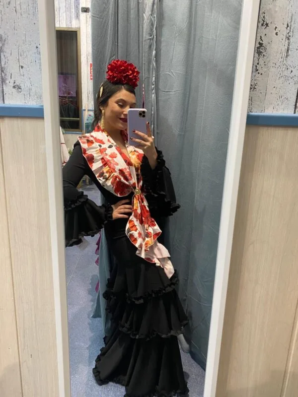 VESTIDO FLAMENCA TANGO NEGRO - Imagen 2