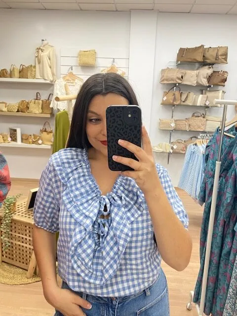 BLUSA MACARENA AZÚL