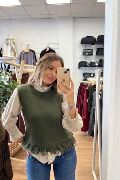 CHALECO FLECOS VERDE