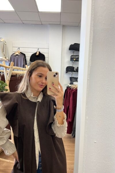 CHALECO SOFIA MARRÓN