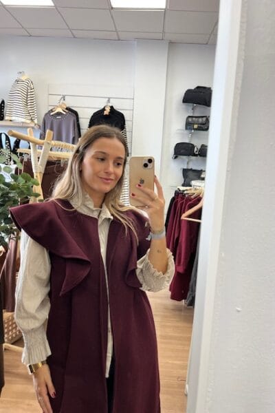 CHALECO SOFIA BURDEOS