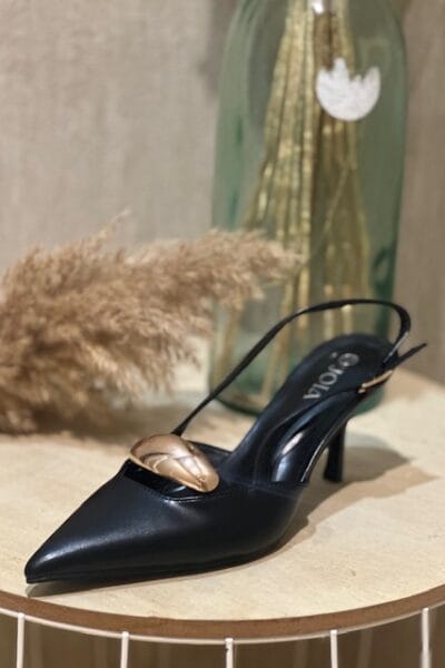 SANDALIA TACÓN CÁDIZ NEGRO