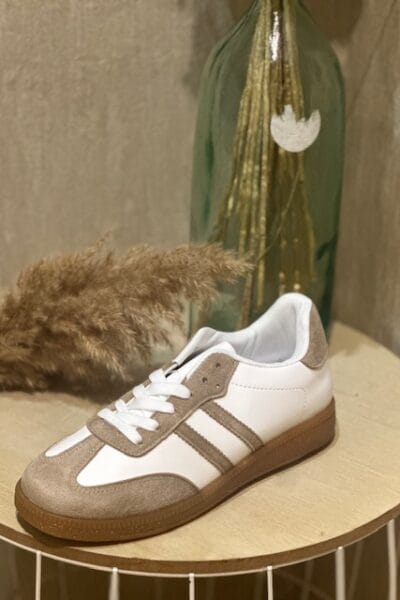 DEPORTIVA CÓRDOBA BLANCA Y BEIGE