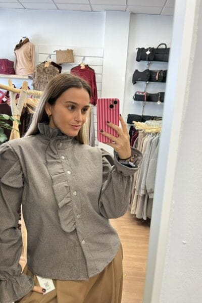 BLUSA VICHY VOLANTES