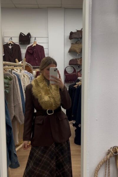 FALDA CANDELARIA MARRÓN