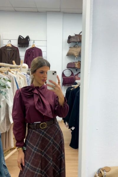 FALDA CANDELARIA BURDEOS