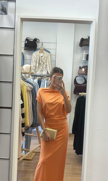 VESTIDO SAMANTA NARANJA