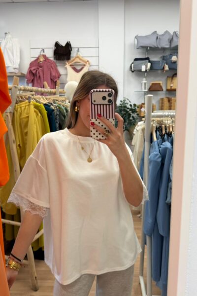 CAMISETA LENCERA BLANCA