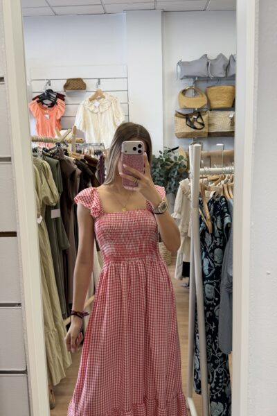 VESTIDO GALA ROJO