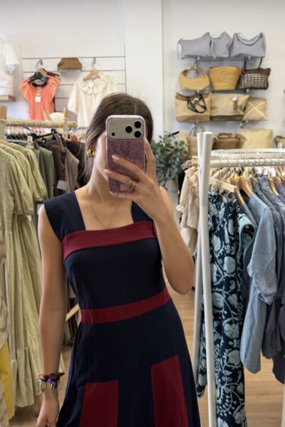 VESTIDO ALMA AZÚL MARINO