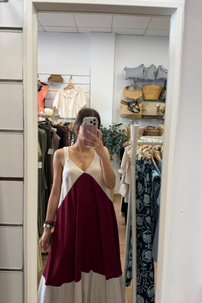VESTIDO SANDRA BURDEOS