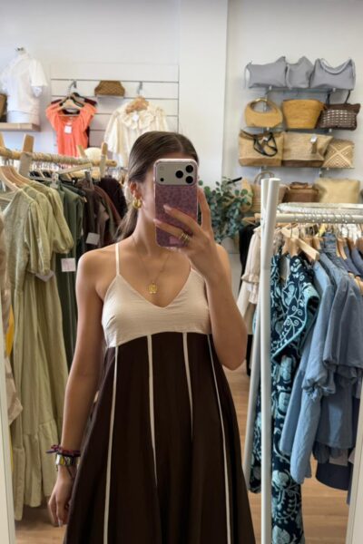 VESTIDO ALMA MARRÓN