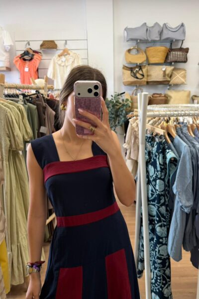 VESTIDO MANUELA AZUL MARINO
