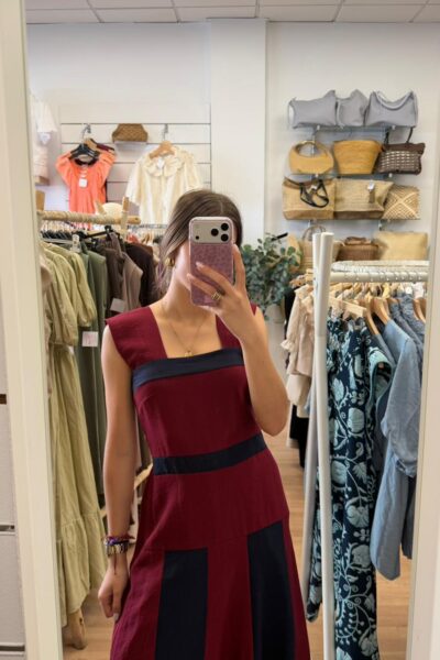VESTIDO MANUELA BURDEOS