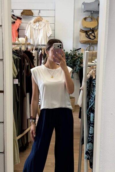 PANTALÓN DE LINO AZÚL MARINO