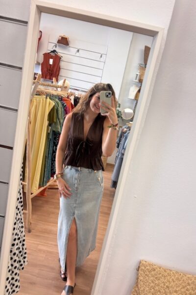 BLUSA YANI MARRÓN