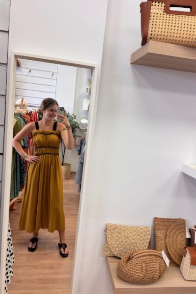 VESTIDO ALMA MOSTAZA