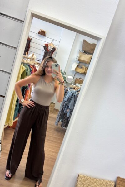 PANTALÓN LINO MARRÓN