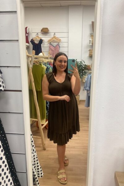 VESTIDO DOLORES MARRÓN