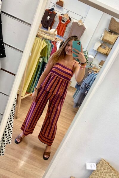 CONJUNTO MARIA ROSA Y NARANJA