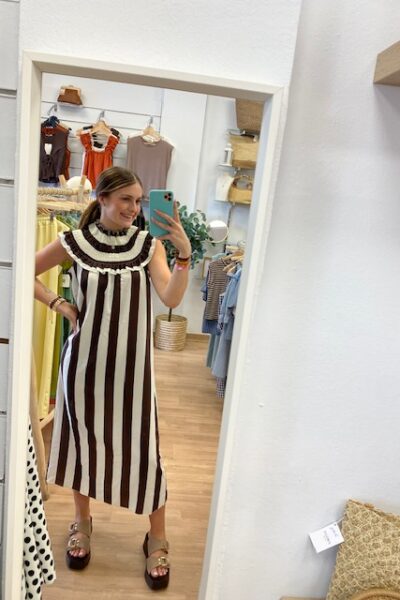 VESTIDO MARIETA MARRÓN