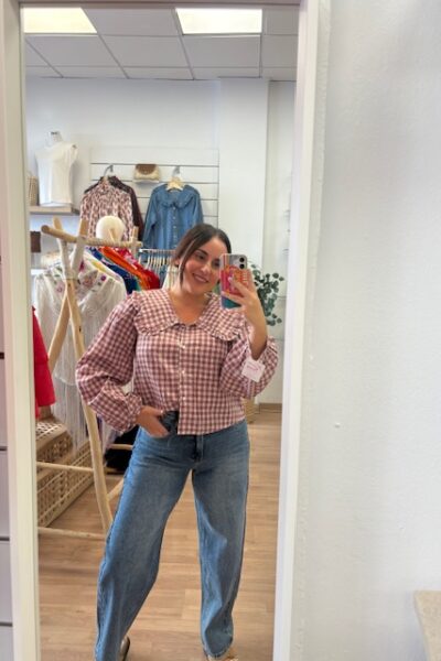 BLUSA CARMEN BURDEOS