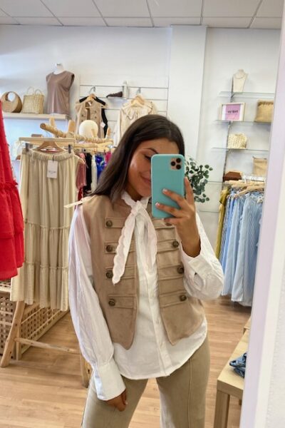 CHALECO CATALINA BEIGE