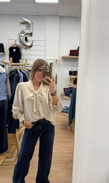 CAMISA LAZO BEIGE