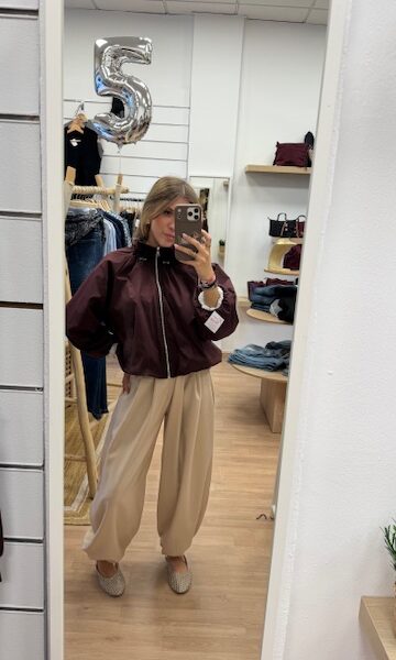 CHAQUETA BOMBER GRANATE