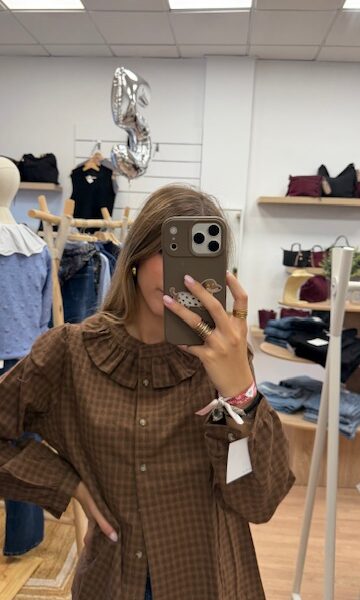 CAMISA PATRICIA MARRÓN