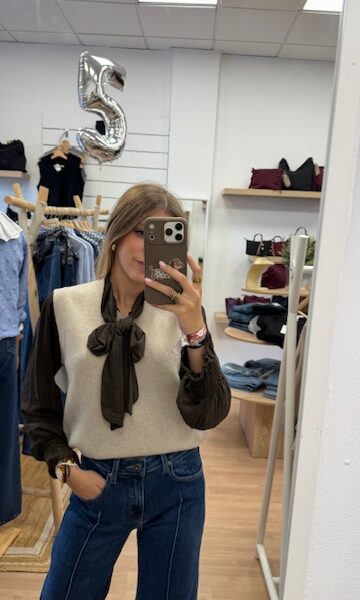 CHALECO DE PUNTO BEIGE